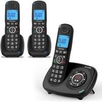 Alcatel XL595 Voice Trio - 3 Cordless Handsets with Answer Machine - Landline Cordless Phone - Home Telephone with Answer Machine - Call Blocking Phones- Extra Large Phone