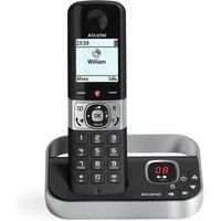 Alcatel F890 Voice DECT TAM Cordless Phone - Single, Black/Silver