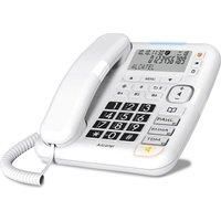 Alcatel Tmax 70 Big Button Corded Phone TAM and Call Blocker with LCD Screen, white