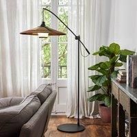 Forestier Parrot floor lamp, abac lampshade brown