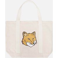 Maison KitsunÃ© Fox Head Canvas Tote Bag