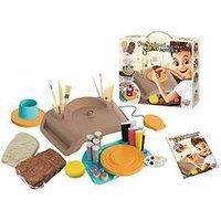 Pottery Set w/ Wheel & 2kg Clay Childrens Home Craft Creative Playset