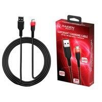 Subsonic Raiden - USB C Charging and Transfer Cable, Supersoft Anti Knots 3 Meters, LED Backlight For PS5 Controller (PS5)