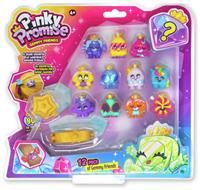 BANDAI TH00004 Royals 12 Pack | This Pinky Promise Multipack Contains 12 Collectable Gemmy Friends 1 Bracelet and 1 Hairclip Combine Gems and Girls Jewellery for Wearable Fun