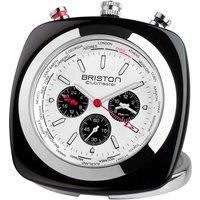 Briston Clubmaster Travel Alarm Clock - Black Acetate/White Dial