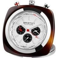 Briston Clubmaster Travel Alarm Clock - Tort Acetate/White Dial