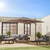 3x3m Square Cantilever Parasol With Cover Included