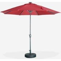 2.7m Round Centre Pole Parasol With Integrated Led Lights