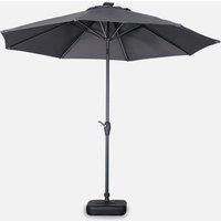 2.7m Round Centre Pole Parasol With Integrated Led Lights