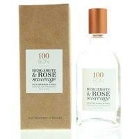 100BON Bergamote & Rose Sauvage EDP Cologne - Elegant Floral Fragrance - Light and Refreshing with Natural Ingredients - 50ml