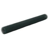 Chicken Wire Fence Steel with PVC Coating 25x1.5 m Green