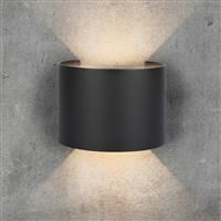 V-TAC 5W LED IP65 Wall Light with Adjustable Beam Angle 700lm 4000K in Black Aluminium