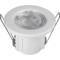 V-TAC LED 5W Integrated Dimmable Fire Rated IP65 Downlight 440lm Cool (10 Pack) in White