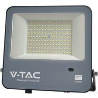 V-TAC IP65 LED Photocell Sensor Floodlight with Samsung Chip 100W 11480lm 4000K in Black Diecast Aluminium