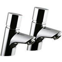 Amitage Shanks Avon 21 Self-Closing Basin Pillar Taps Chrome B8267AA