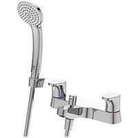 Ideal Standard Cerabase Deck-Mounted Dual Control Bath Filler with Shower Set Chrome (167KC)