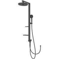 Ideal Standard - Alu+, Aluminium Shower Column with Diverter, One Way, Black Silk