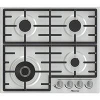 HISENSE GM663XB Gas Hob - Stainless Steel - Currys