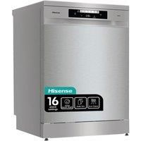 Hisense HS643D60XUK Standard Dishwasher - Stainless Steel - D Rated