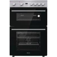Hisense HDE3211BXUK 60cm Free Standing Electric Cooker with Ceramic Hob A