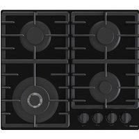 Hisense GG663BHF Built In 60cm 4 Burners Black Gas Hob