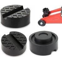 Universal Floor Slotted Car Jack Rubber Pad Pressure Resistant Jacking Tool Pinch Weld Side Lifting