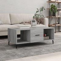 Coffee Table Grey Sonoma 102x50x40 cm Engineered Wood