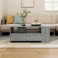 Coffee Table Grey Sonoma 102x55x42 cm Engineered Wood