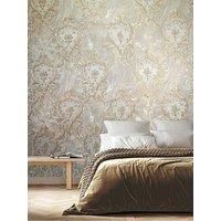 Rasch Sienna Damask Vasari Metallic Italian Beige Luxury Wallpaper 534368