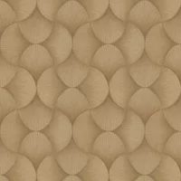 Rasch Non-Woven Wallpaper Art Deco Fan Pattern Plain Anthracite Gloss 608250