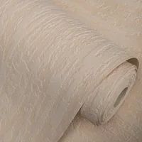 Cream Blown Vinyl Wallpaper Embossed Textured Patterned Paintable Design 2409-27