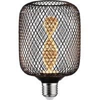 Paulmann 29082 Glow Edition Standard 230V LED lamp Zyl E27 Helix 3.5W 110lm 100mm Black Metal 1800K, 3.5 W