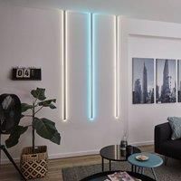 Paulmann 70453 Duo Profile 90 Corner Installation on Flat Walls 2-Pack Grey Plastic Accessory for LED Strips, Matt Aluminium