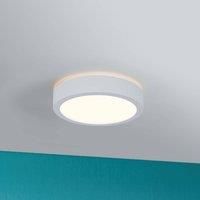 Paulmann Aviar 78923 LED Ceiling Light Panel IP44 Round 220 mm 3000 K White Including 1 x 13 Watt Dimmable Light Panel Plastic