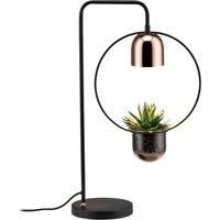 Paulmann Fanja table lamp with a plant pot