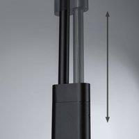 Paulmann Puric Pane Effect 79774 LED Pendant Light 6 x 400 lm 3-Step Dim Height Adjustable Dimmable Pendant Light Black Metal 2700 K