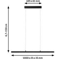 Paulmann 79885 LED Pendant luminaire Lento Smart Home Zigbee Tunable White 3x2100lm 3x13.5W Black matt dimmable Pendant