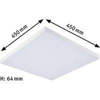 Paulmann 79905 LED Panel Velora Rainbow Square incl. 1x 19 W Dimmable DynamicRGBW Colour Control White Metal Ceiling Light 3000 K 450 x 450 mm