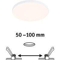 Paulmann Veluna VariFit Edge 79939 LED Panel 120 mm Round Warm White Plastic Lighting System 3000 K, Not dimmable