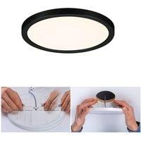 Paulmann Areo 79964 LED Panel Recessed Panel IP44 175 mm 3-Step Dim Round Including 1 x 13 W Dimmable Warm White Black Plastic Ceiling Light 3000 K