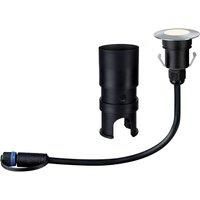 Paulmann 93951 Outdoor Plug & Shine Ground recessed Lighting 2.5W IP65 3000K 24V 55mm Silver Stainless Steel/Plastic, 2.5 W,5.5 x 5.5 x 9 cm