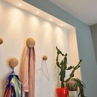 Paulmann 94297 Nova Mini LED luminaire Coin Round swivelling incl. 3x4 watt Ceiling Spotlight Turned recessed lamp Aluminium Warm White 2700 K, 12 W