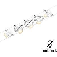 Paulmann 94438 CorDuo Cable System – Lighting Set Cardan DC, Max 5 x 10 Watt Extendable Wire Cable Matt White Plastic GU5.3 Wire Cable System Without Bulbs