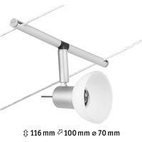 Paulmann 94449 CorDuo Cable System – Spot Lighting Sheela DC, Max 10 Watt Extendable Cable Lamp Matt Chrome Plastic GU5.3 Wire Cable System Without Bulbs