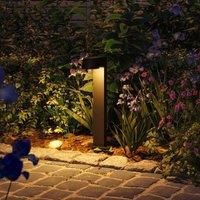 Paulmann Capea 94715 LED Outdoor Light Bollard Light Insect Friendly IP44 500 mm 2200 K 6 W 450 lm 230 V 98° Black Aluminium Gold Light Garden Bollard