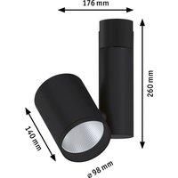Paulmann Zeuz URail Spot 3.000K 15 black matt