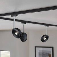 Paulmann Hochvolt-Schienensystem-Leuchte URail fest eingebaut 5W LED black (matt), Chrom