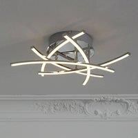 FISCHER & HONSEL Cross tunable white LED ceiling light, 5-bulb