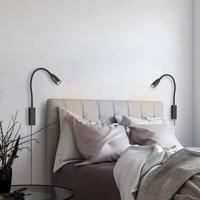 FISCHER & HONSEL LED wall light Sten with gesture control, black