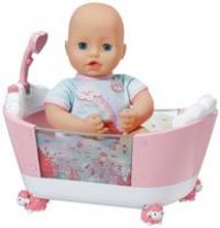 Baby Annabell Let/'s Play Bathtime Tub 43cm - Under-the-Sea Pattern & Special Water Effect - Lights Up - Easy for Small Hands, Creative Play Promotes Empathy & Social Skills, For Toddlers 3 Years & Up